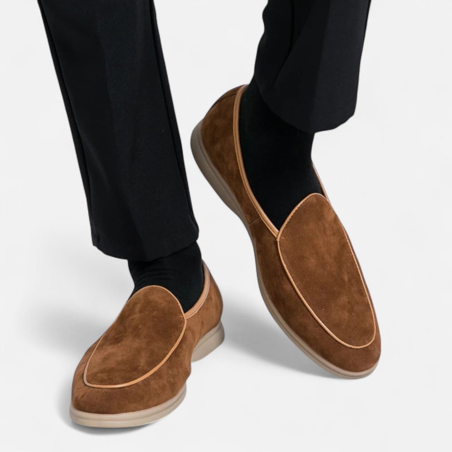 Mocassins en Daim Haut de Gamme pour Homme – Élégance Automnale, Souplesse Intemporelle - Lévari Mode