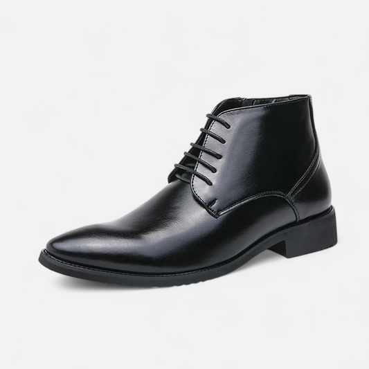 Men's High Top Leather Shoes - Softness, Comfort and Timeless Elegance
