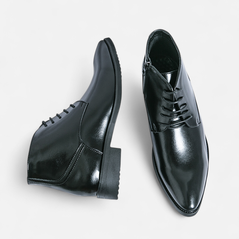 Men's High Top Leather Shoes - Softness, Comfort and Timeless Elegance