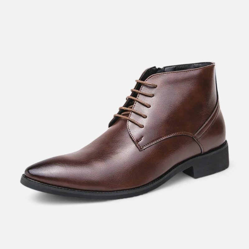 Men's High Top Leather Shoes - Softness, Comfort and Timeless Elegance