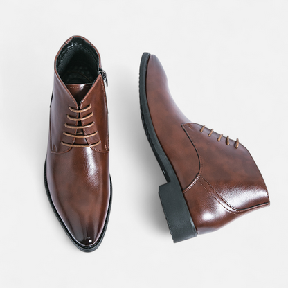 Men's High Top Leather Shoes - Softness, Comfort and Timeless Elegance