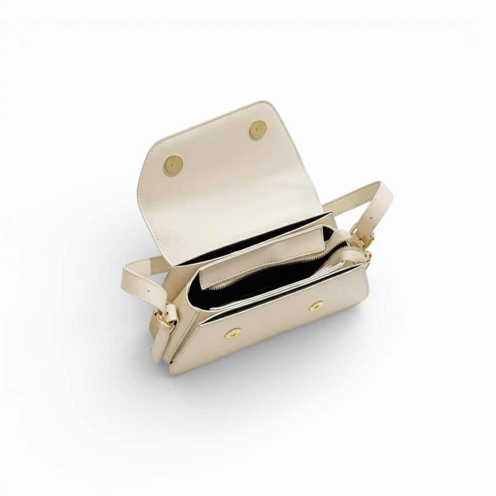 PU Leather Flap Crossbody Bag – Compact & Secure – For Day to Night