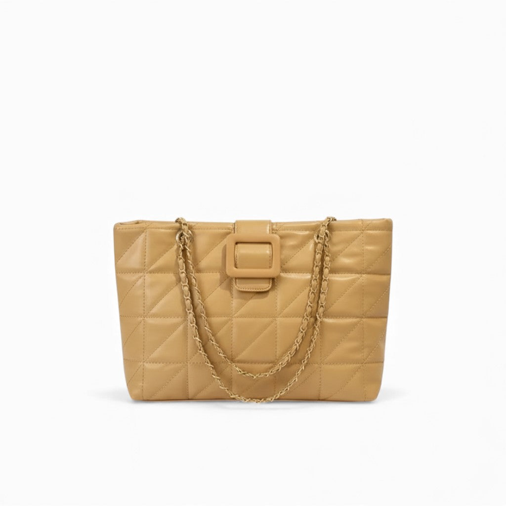 PU Leather Chain Shoulder Bag – Chic Detail – For Day to Night