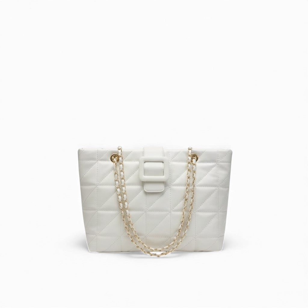 PU Leather Chain Shoulder Bag – Chic Detail – For Day to Night