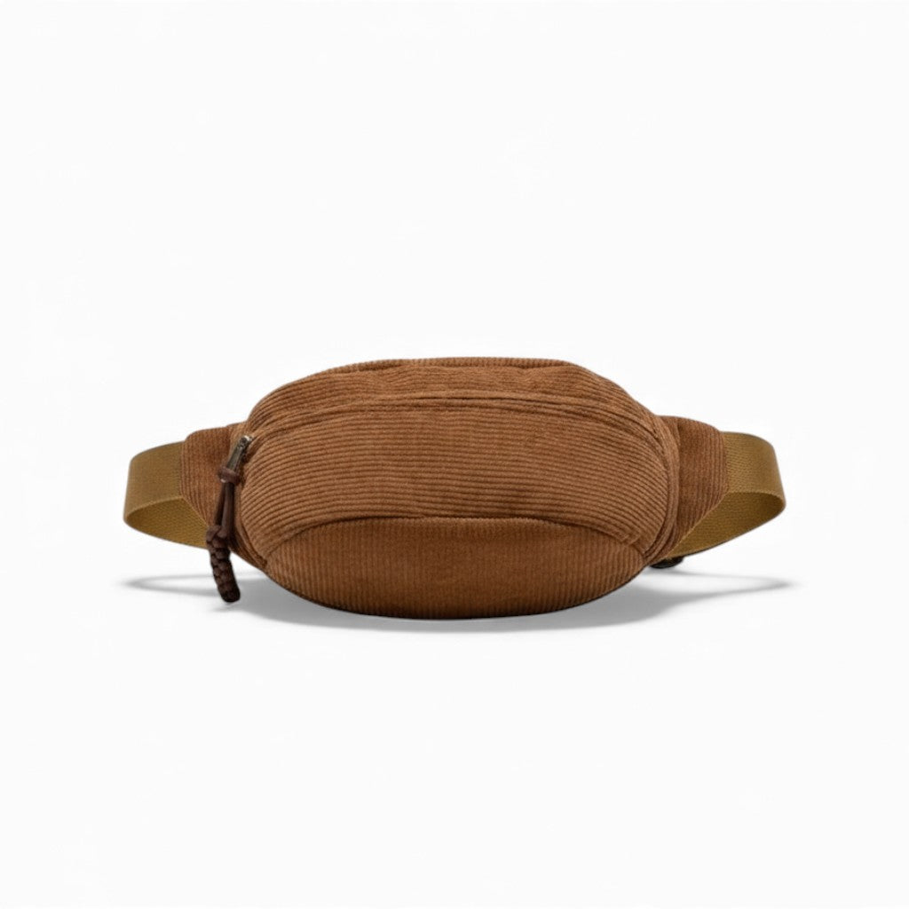 Corduroy Crossbody Belt Bag – Hands-Free – For Street Style Days