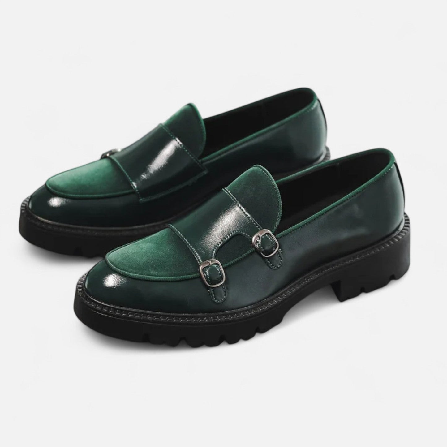 Men's Thick Sole Leather Loafers - British Style, Modern Charisma - Lévari Mode