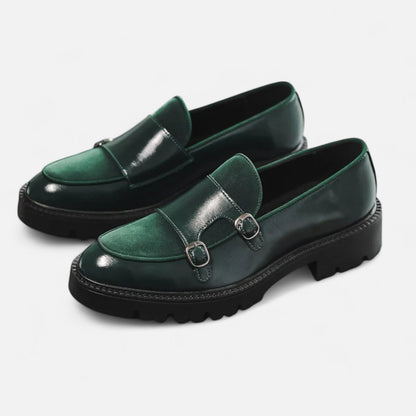 Men's Thick Sole Leather Loafers - British Style, Modern Charisma - Lévari Mode