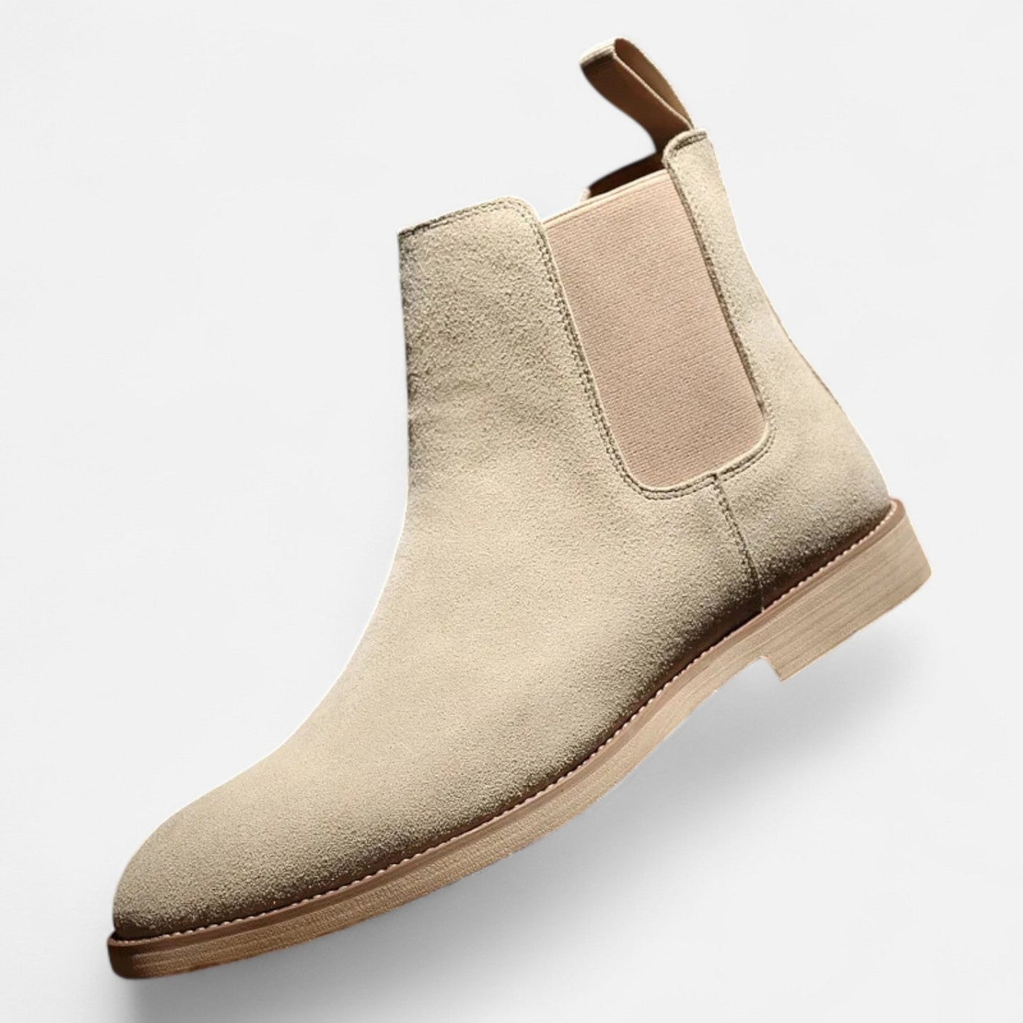 Men's Retro Suede Chelsea Boots - English Timelessness, Natural Elegance