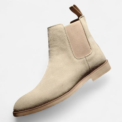 Men's Retro Suede Chelsea Boots - English Timelessness, Natural Elegance