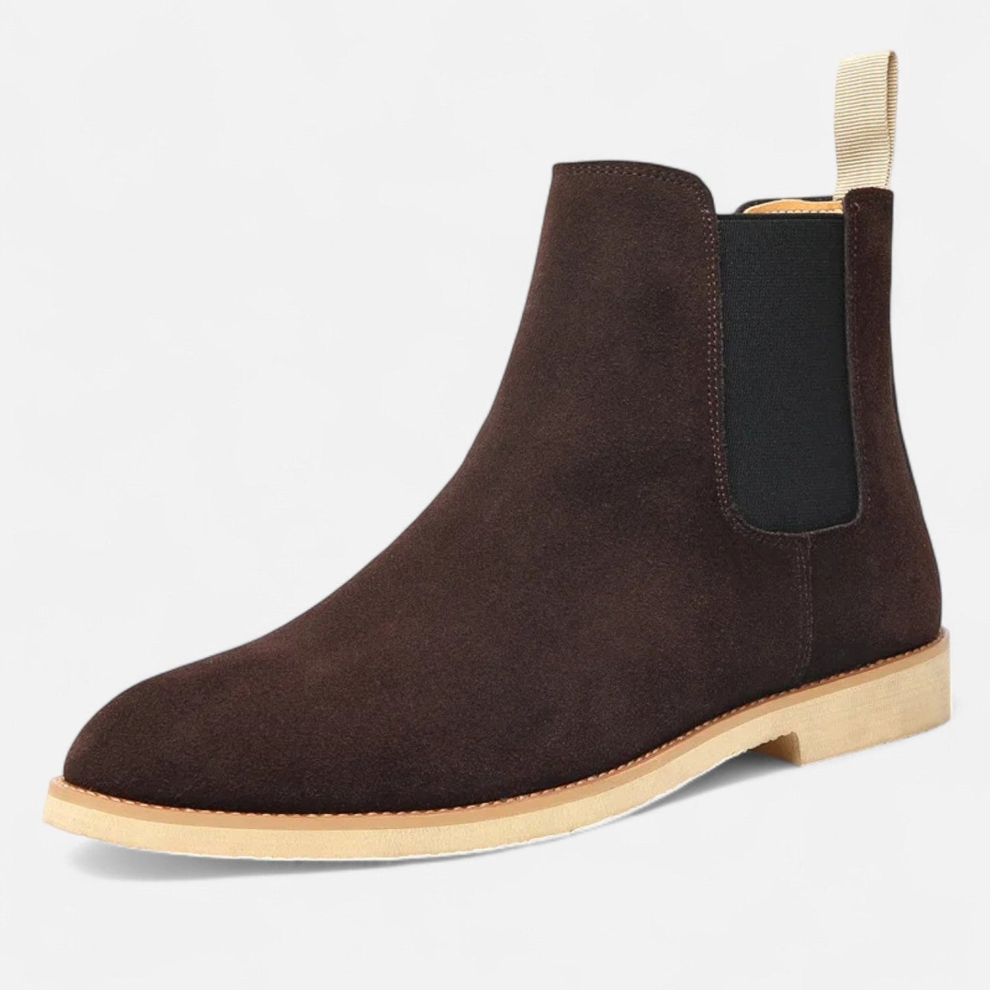 Men's Retro Suede Chelsea Boots - English Timelessness, Natural Elegance
