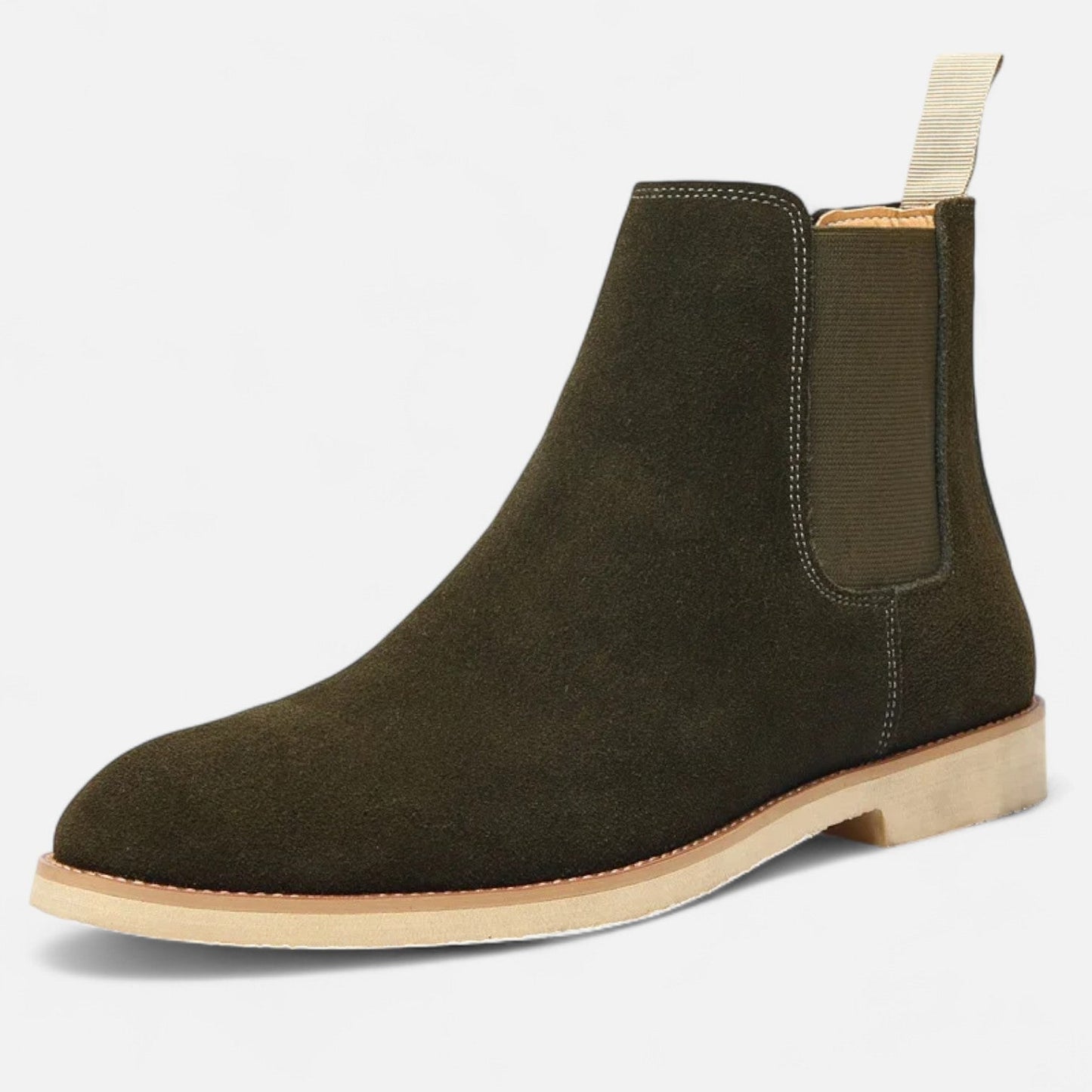 Men's Retro Suede Chelsea Boots - English Timelessness, Natural Elegance