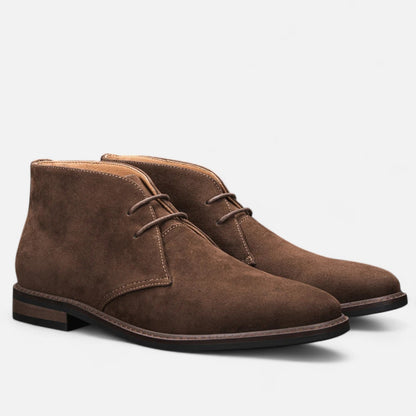 Men's Classic Leather Ankle Boots - Casual Style, Durable Elegance