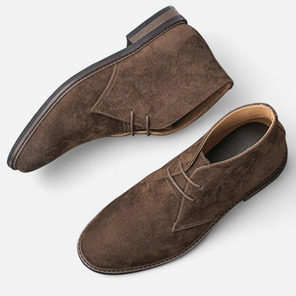 Men's Classic Leather Ankle Boots - Casual Style, Durable Elegance