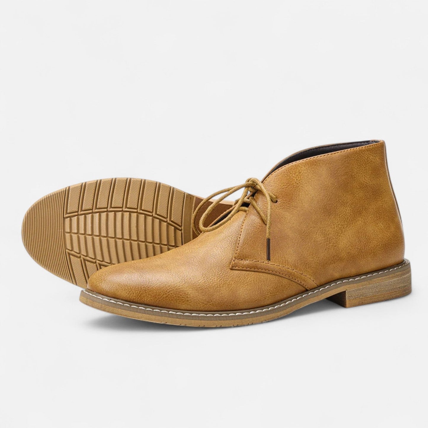 Men's Classic Leather Ankle Boots - Casual Style, Durable Elegance