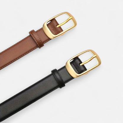 Women's Leather Belts - Elegant Finish, Timeless Look