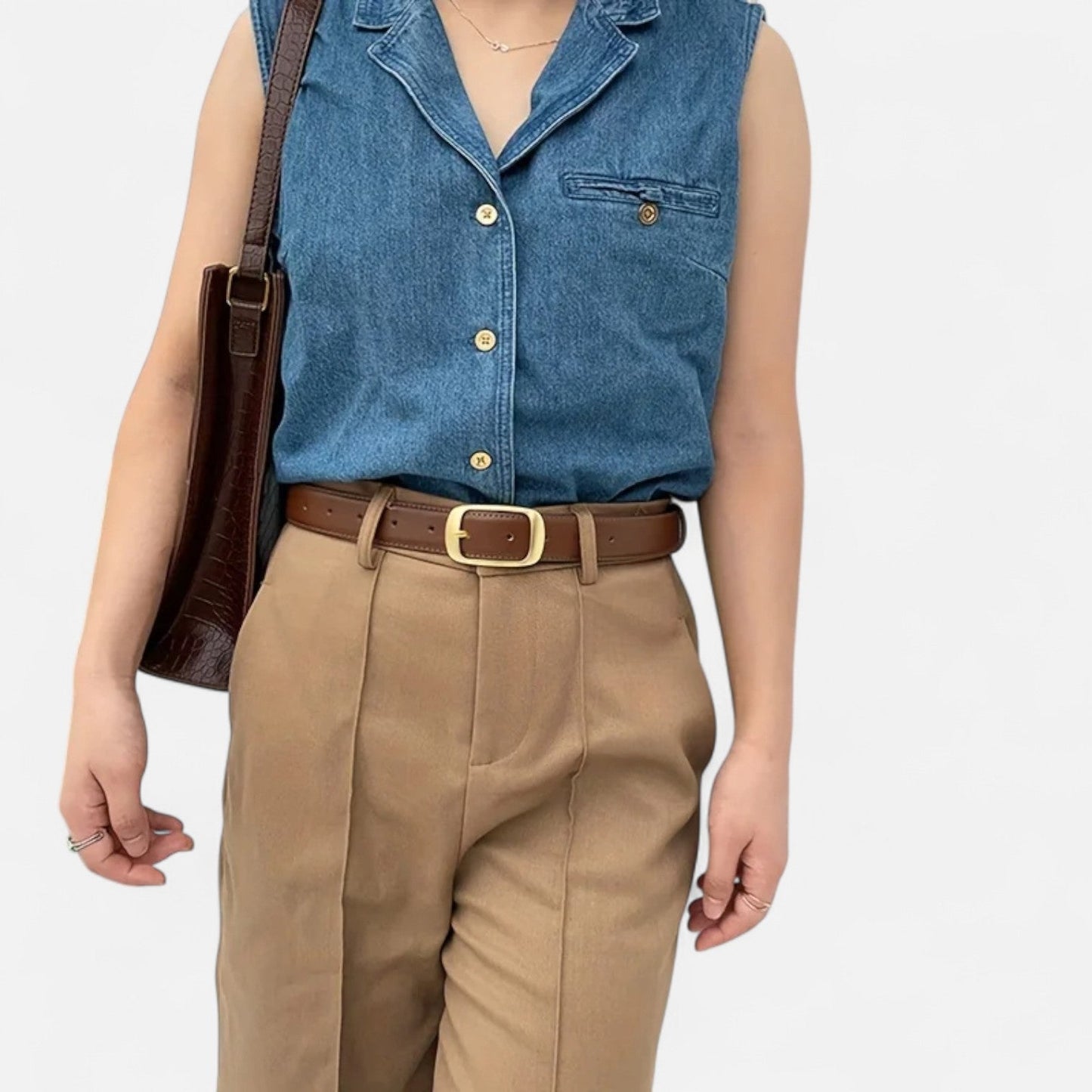 Women's Leather Belts - Elegant Finish, Timeless Look