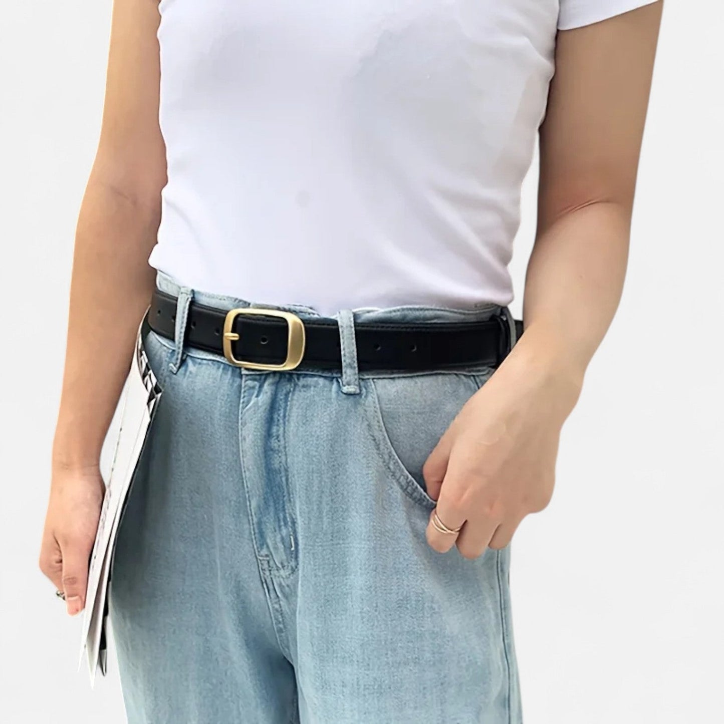 Women's Leather Belts - Elegant Finish, Timeless Look