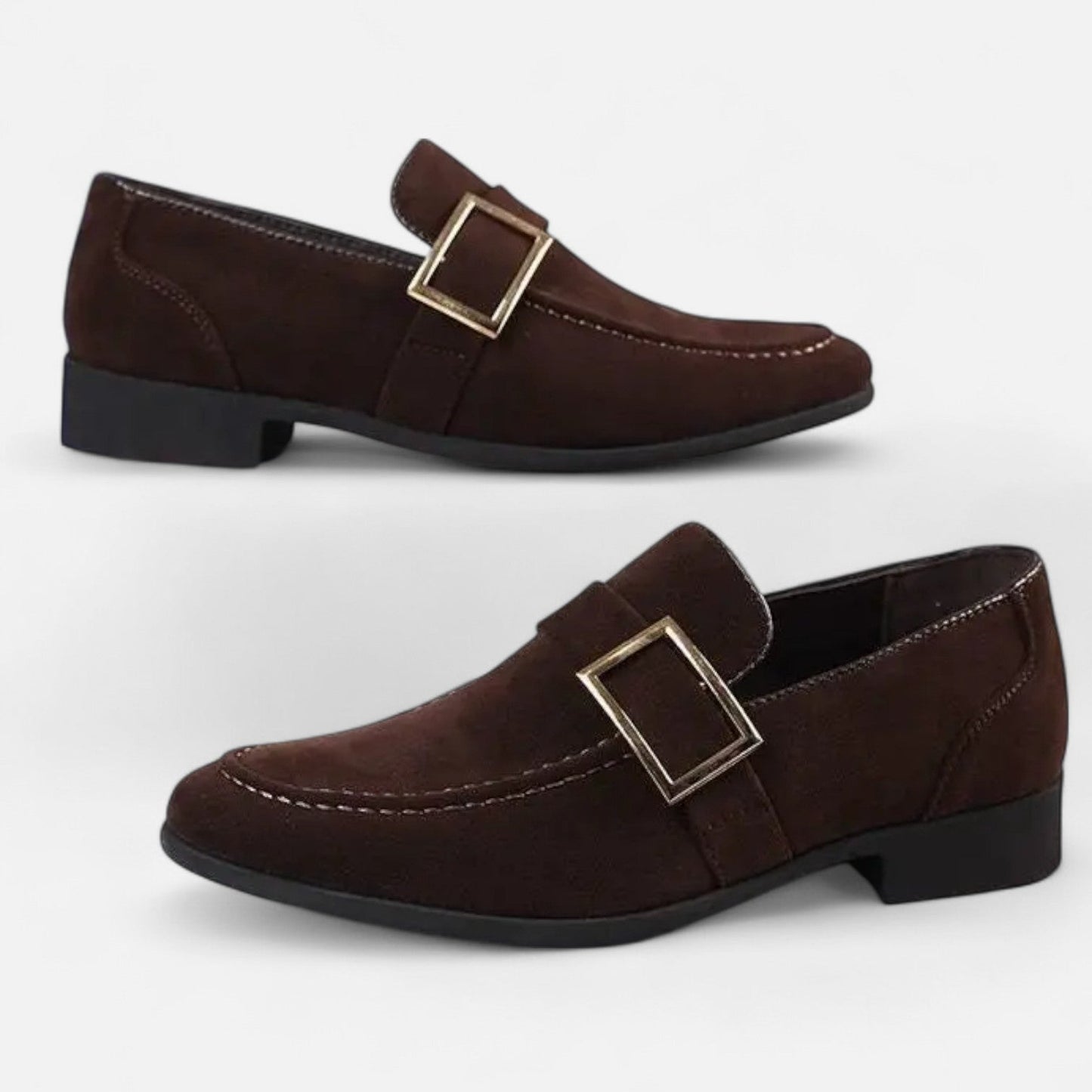Men's Pointed Toe Dress Shoes - Social Elegance, Distinctive Finish