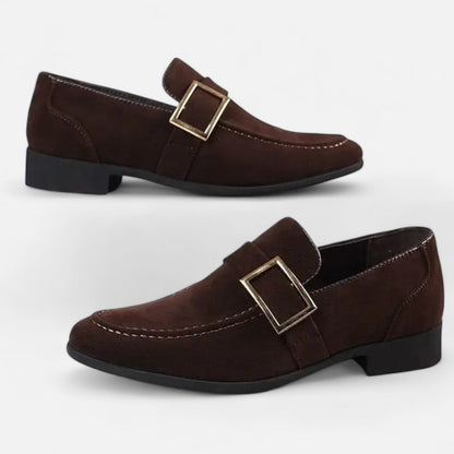 Men's Pointed Toe Dress Shoes - Social Elegance, Distinctive Finish