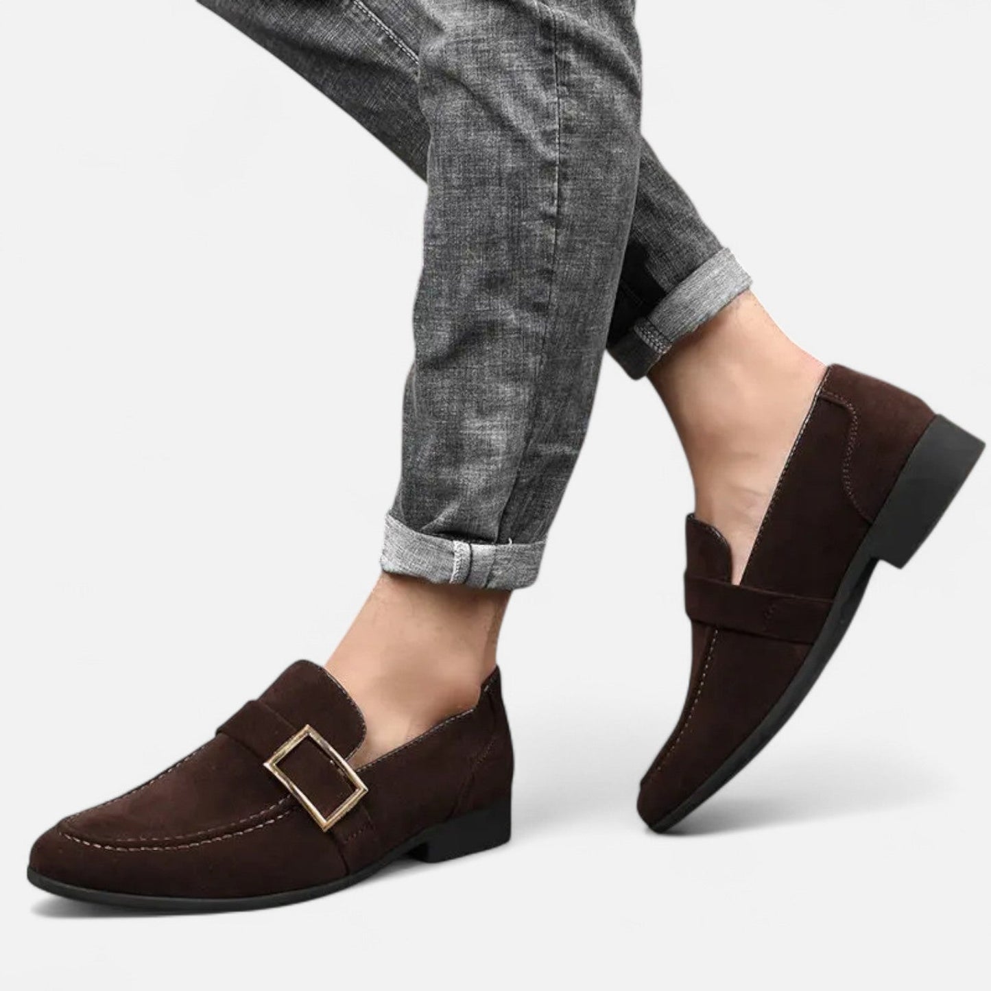 Men's Pointed Toe Dress Shoes - Social Elegance, Distinctive Finish