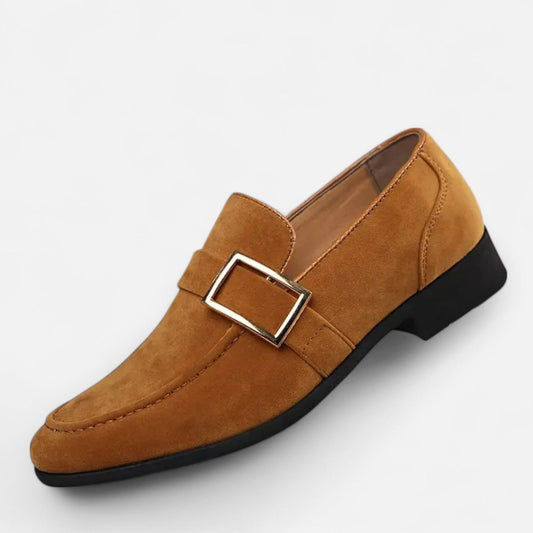 Men's Pointed Toe Dress Shoes - Social Elegance, Distinctive Finish