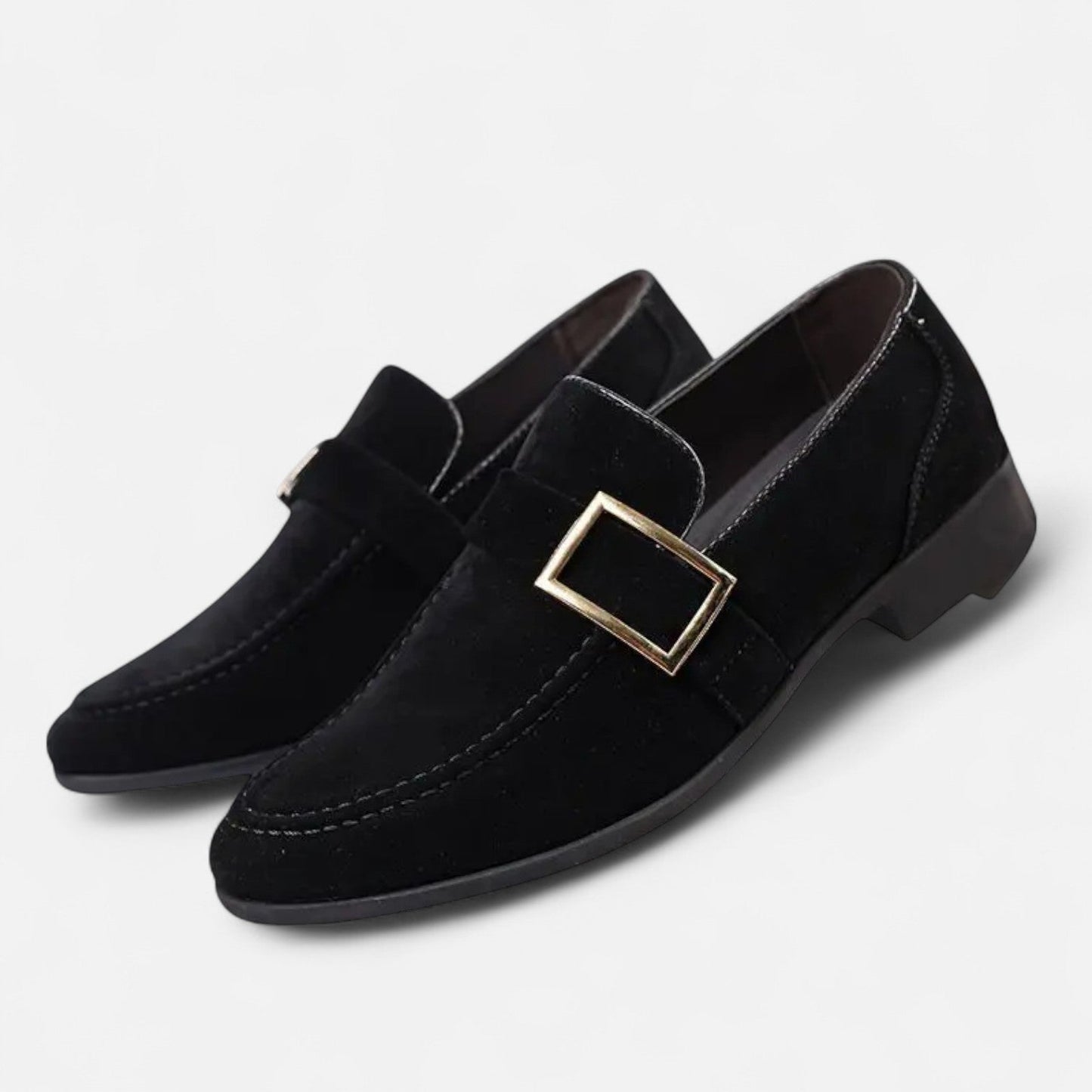 Men's Pointed Toe Dress Shoes - Social Elegance, Distinctive Finish