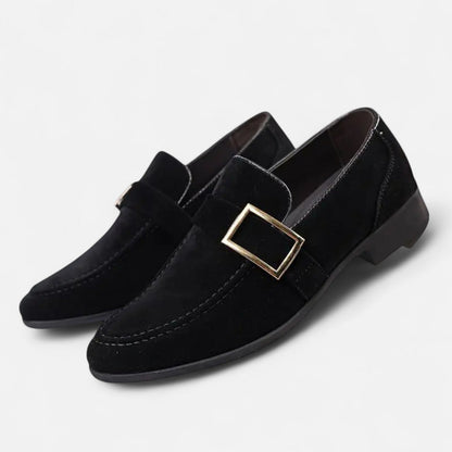 Men's Pointed Toe Dress Shoes - Social Elegance, Distinctive Finish