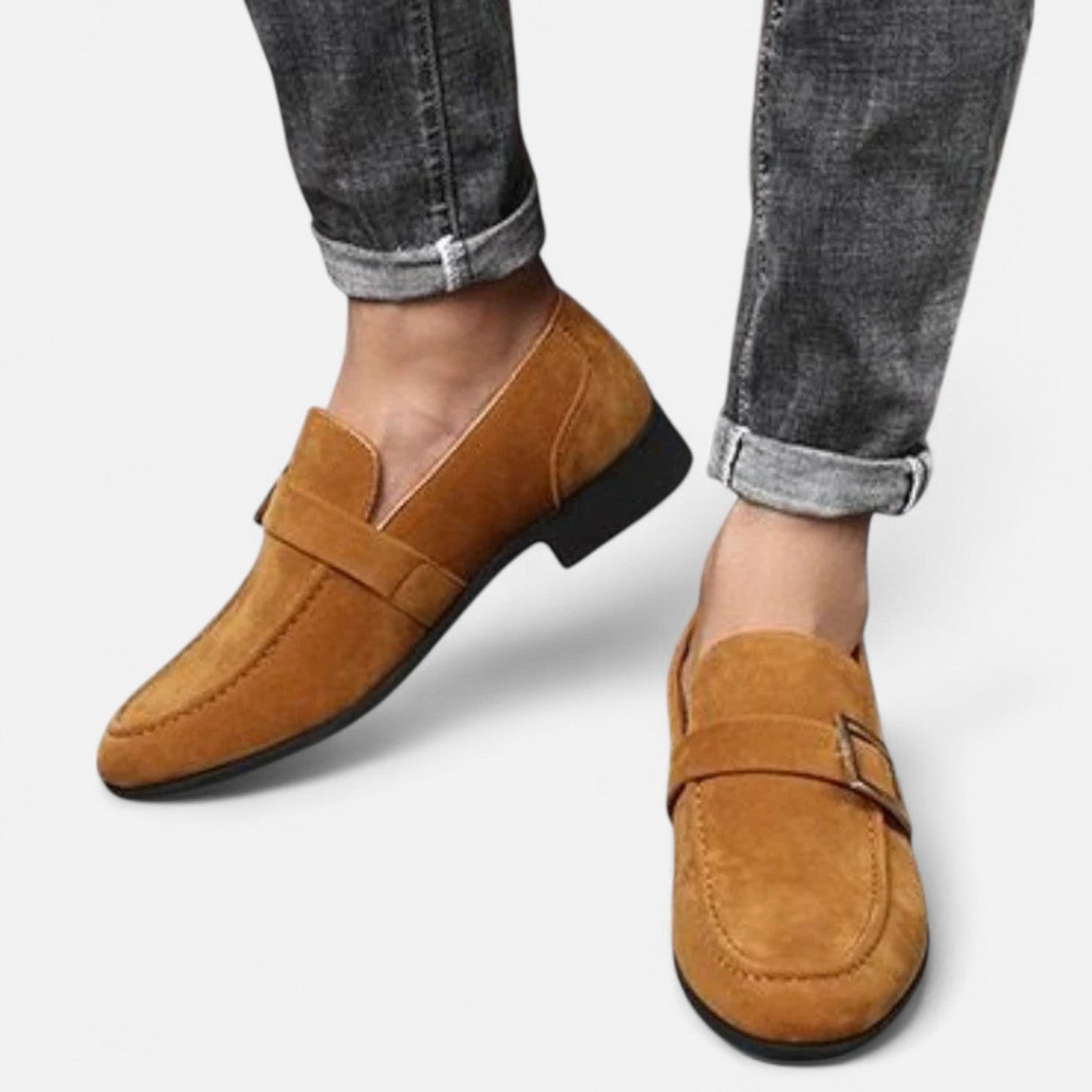 Men's Pointed Toe Dress Shoes - Social Elegance, Distinctive Finish