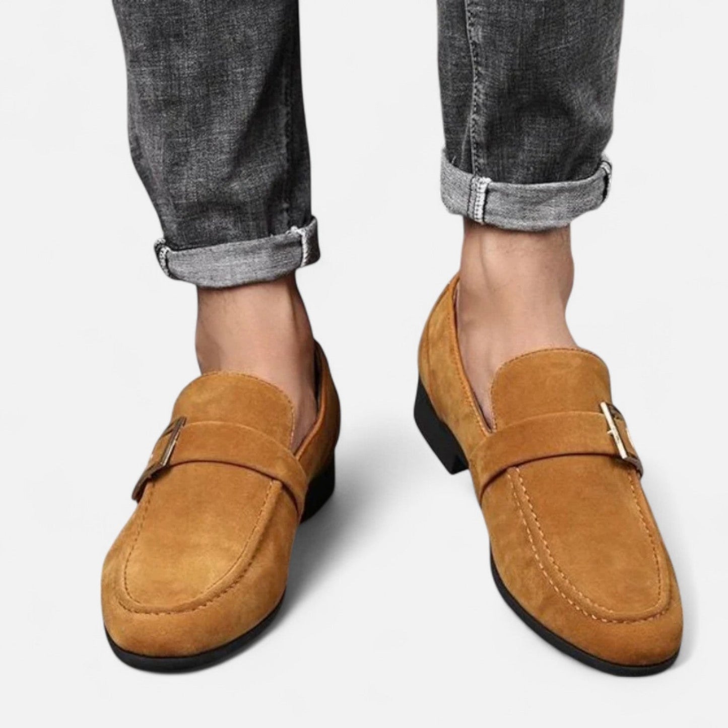 Men's Pointed Toe Dress Shoes - Social Elegance, Distinctive Finish