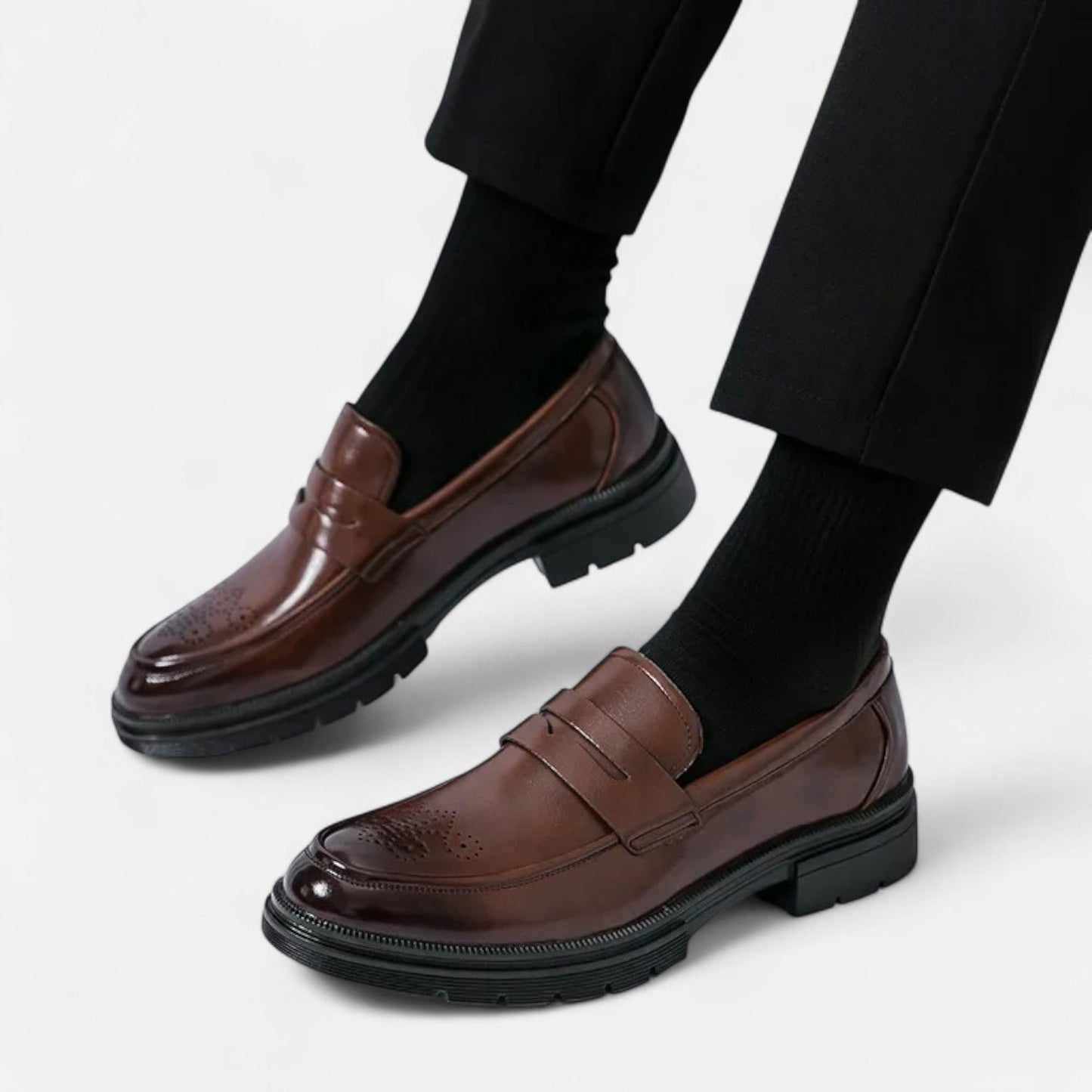 British Style Men's Dress Shoes - Formal Elegance, Classic Charisma