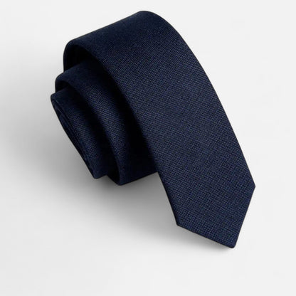 Men's Casual Wool Tie - Natural Texture, Relaxed Elegance
