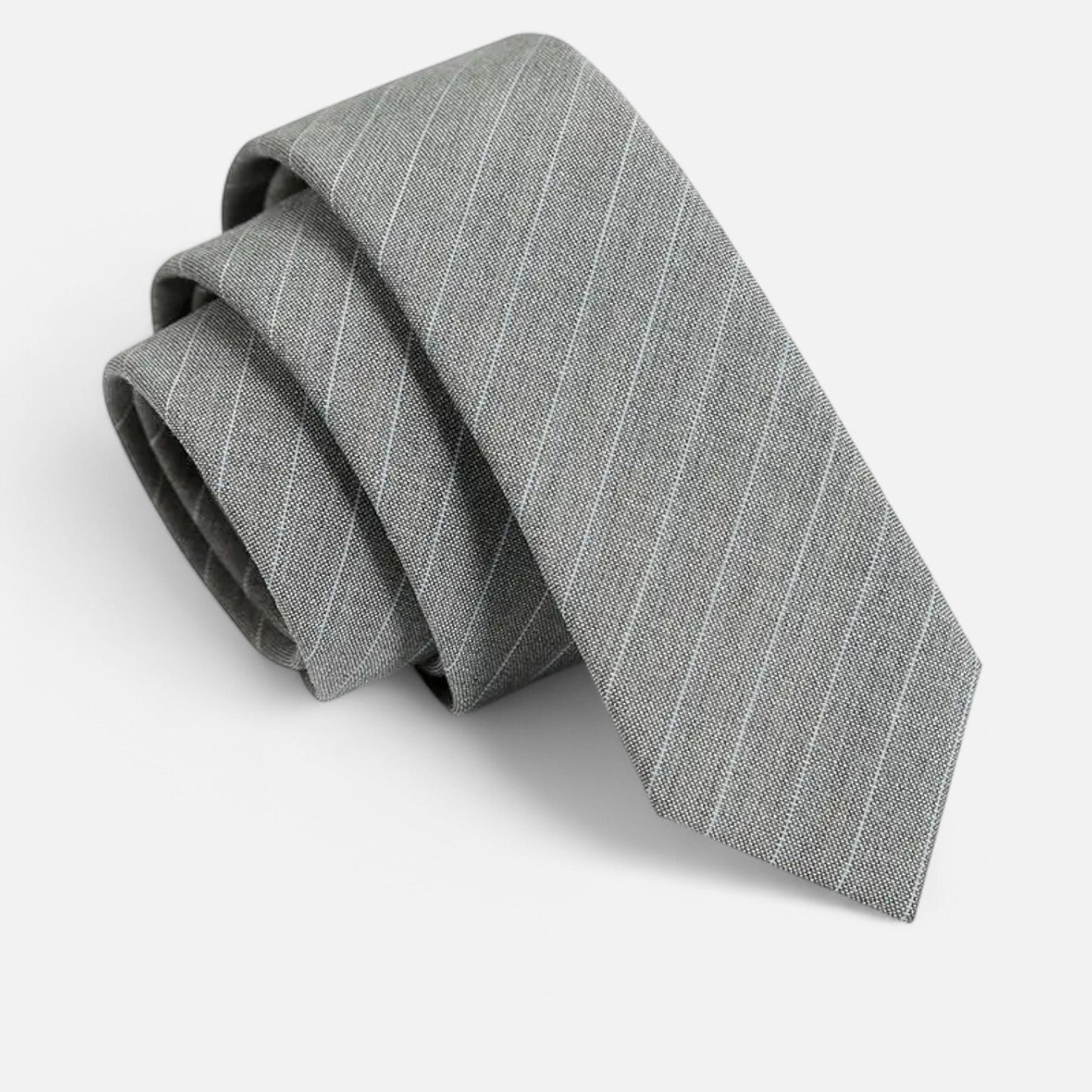 Men's Casual Wool Tie - Natural Texture, Relaxed Elegance