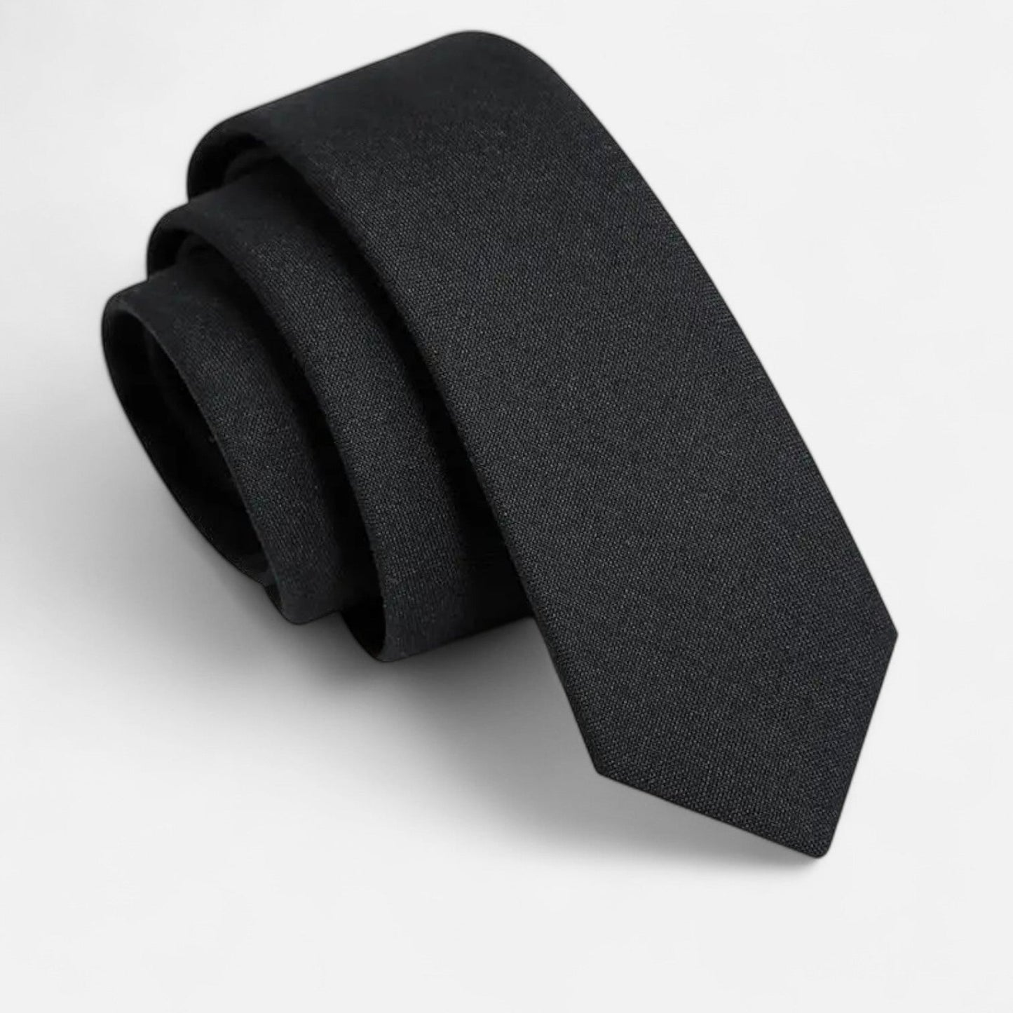 Men's Casual Wool Tie - Natural Texture, Relaxed Elegance