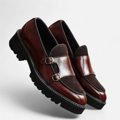 Men's Thick Sole Leather Loafers - British Style, Modern Charisma