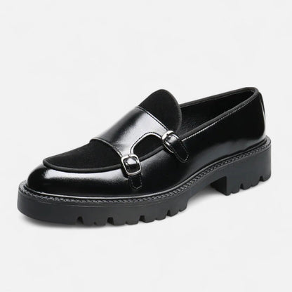 Men's Thick Sole Leather Loafers - British Style, Modern Charisma