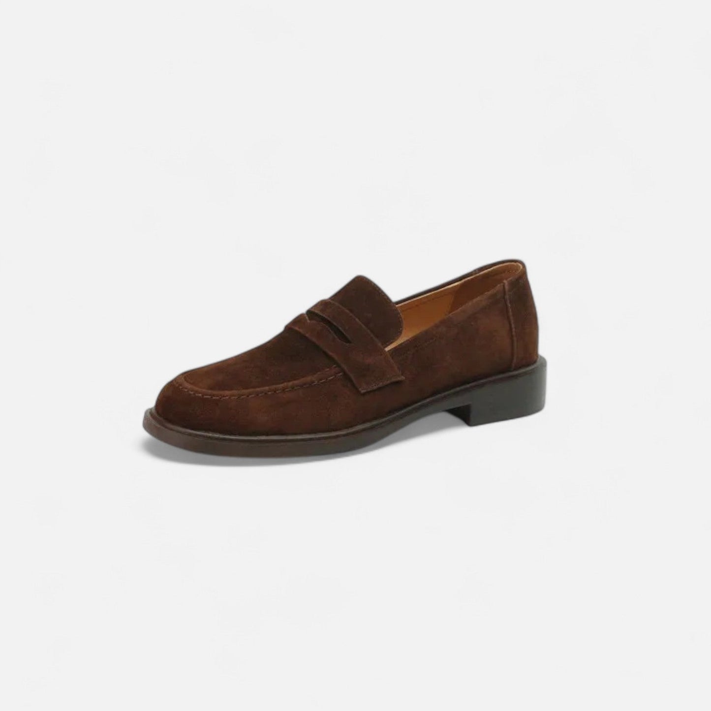 Women's Suede Loafers - Soft Elegance, Modern Comfort