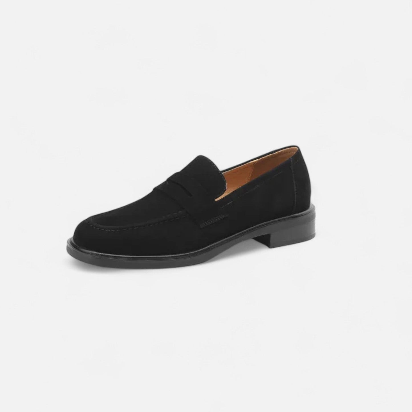 Women's Suede Loafers - Soft Elegance, Modern Comfort