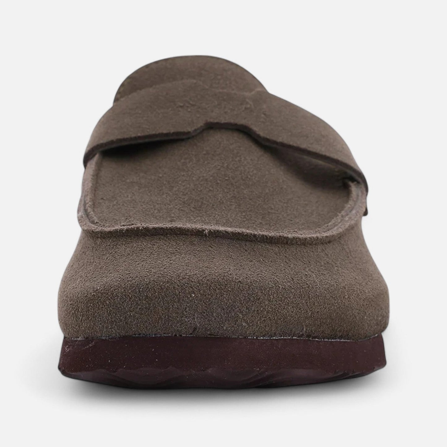 Women's Classic Suede Mules with Cork Sole - Natural Comfort, Casual Elegance