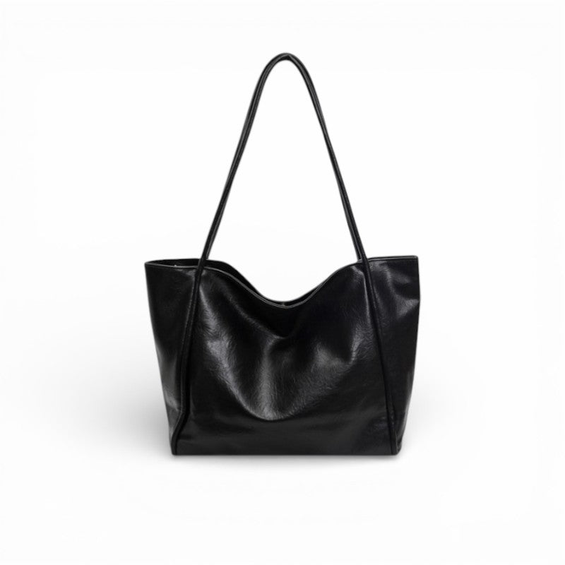 Women's Large Open Top Shopper Tote with Hasp Closure for Daily Essentials