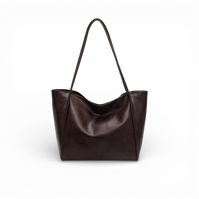 Women's Large Open Top Shopper Tote with Hasp Closure for Daily Essentials