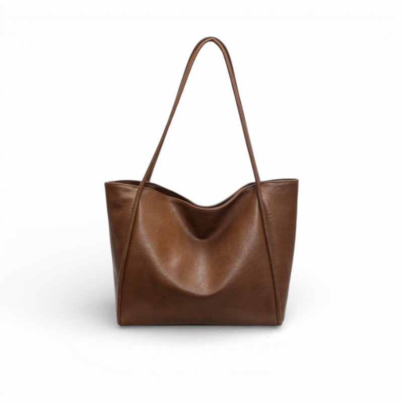 Women's Large Open Top Shopper Tote with Hasp Closure for Daily Essentials